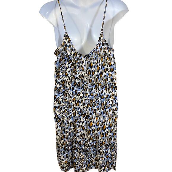 Buenos Ninos Lightweight Animal Print Strappy Summer Dress with Pockets Sz XXL - Picture 7 of 7
